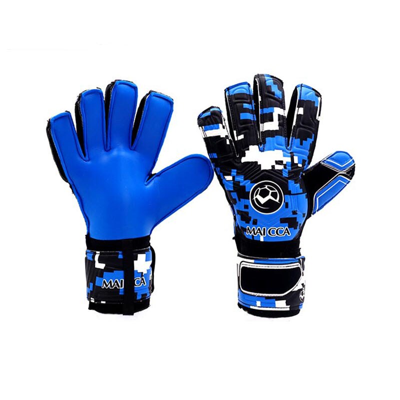 Voetbal Keeper Handschoenen Latex Vinger Besparen Protector Voetbal Doelman Handschoenen Volwassenen Professionele Ademend Stoere Sterke Grip