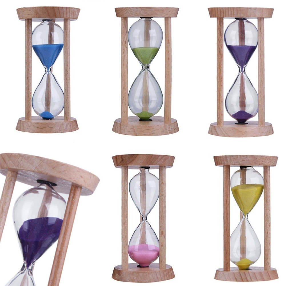 Holz Sand Uhr 3 Minuten Sanduhr Sanduhr Zahnbürste Timer Kinder Handwerk Sand Uhr Sanduhr Timer