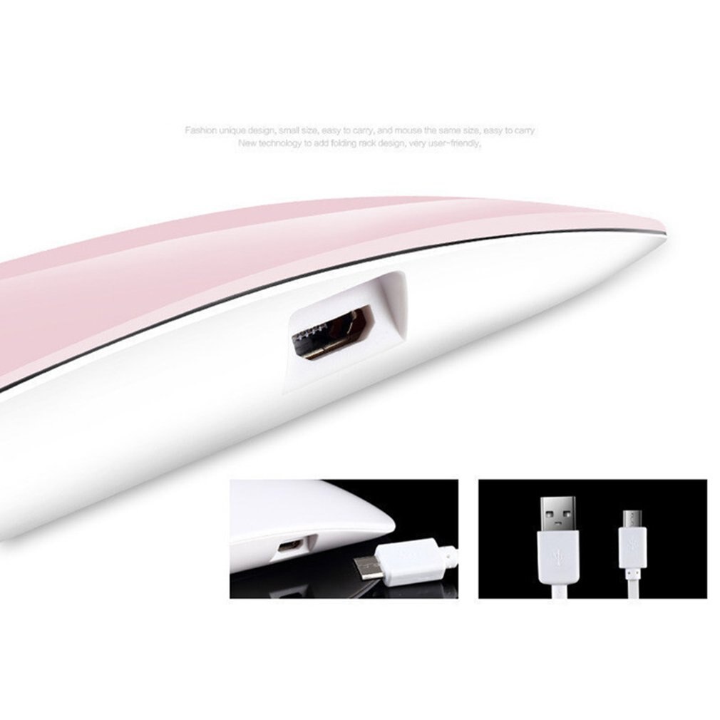 SMOCTAR Halve Maan LED Nagelbureaulamp 73 Cm - Opvouwbaar Met Telefoonhouder