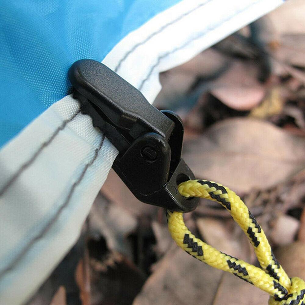 20pc pinces à bâche robustes pour tente de camping en plein air, pince crocodile