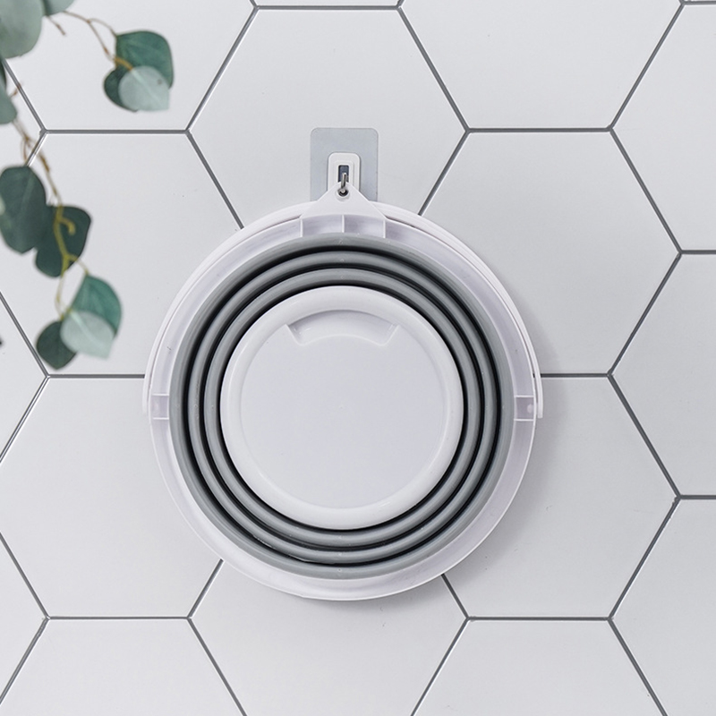 10L Collapsible Bucket 2.6 Gallon Foldable Portable Cleaning Silicone Bucket Space Saving Car Bucket for Garden Camping Fishing