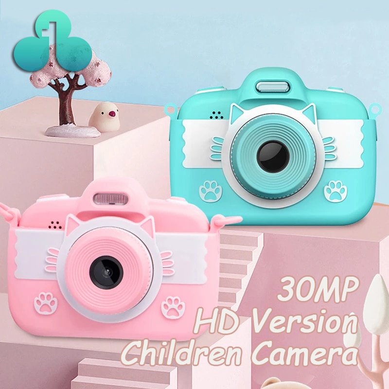 Mini Kinderen Camera Kinderen Camera Speelgoed 3.0 ''Full Hd Digitale Camera Touch Screen Kat Kinderen Intellectuele Speelgoed, kinderen