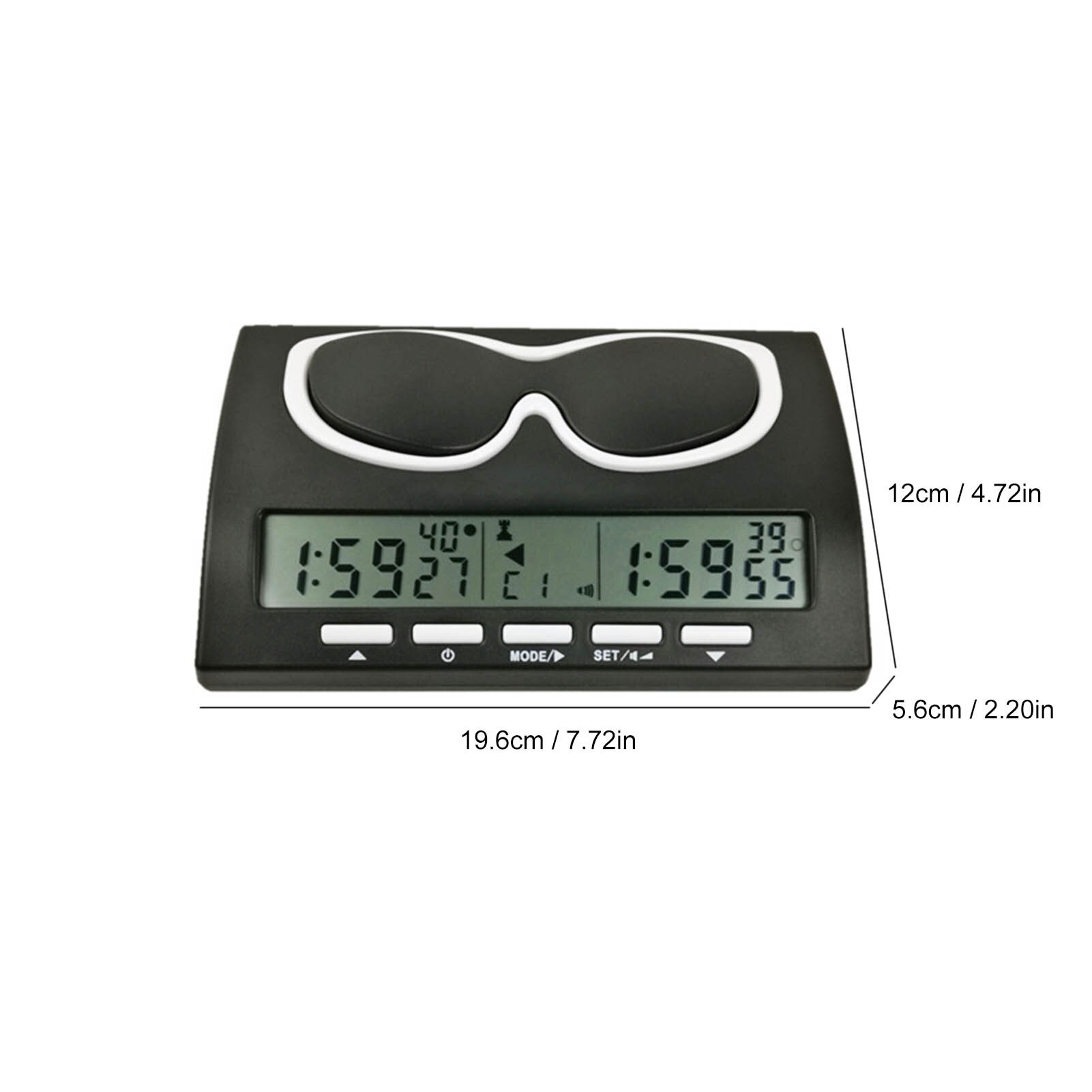 Retro Analog Chess Clock Timer-Wind-Up Mechanical Chess Clock, No Battery Needed (Black): C