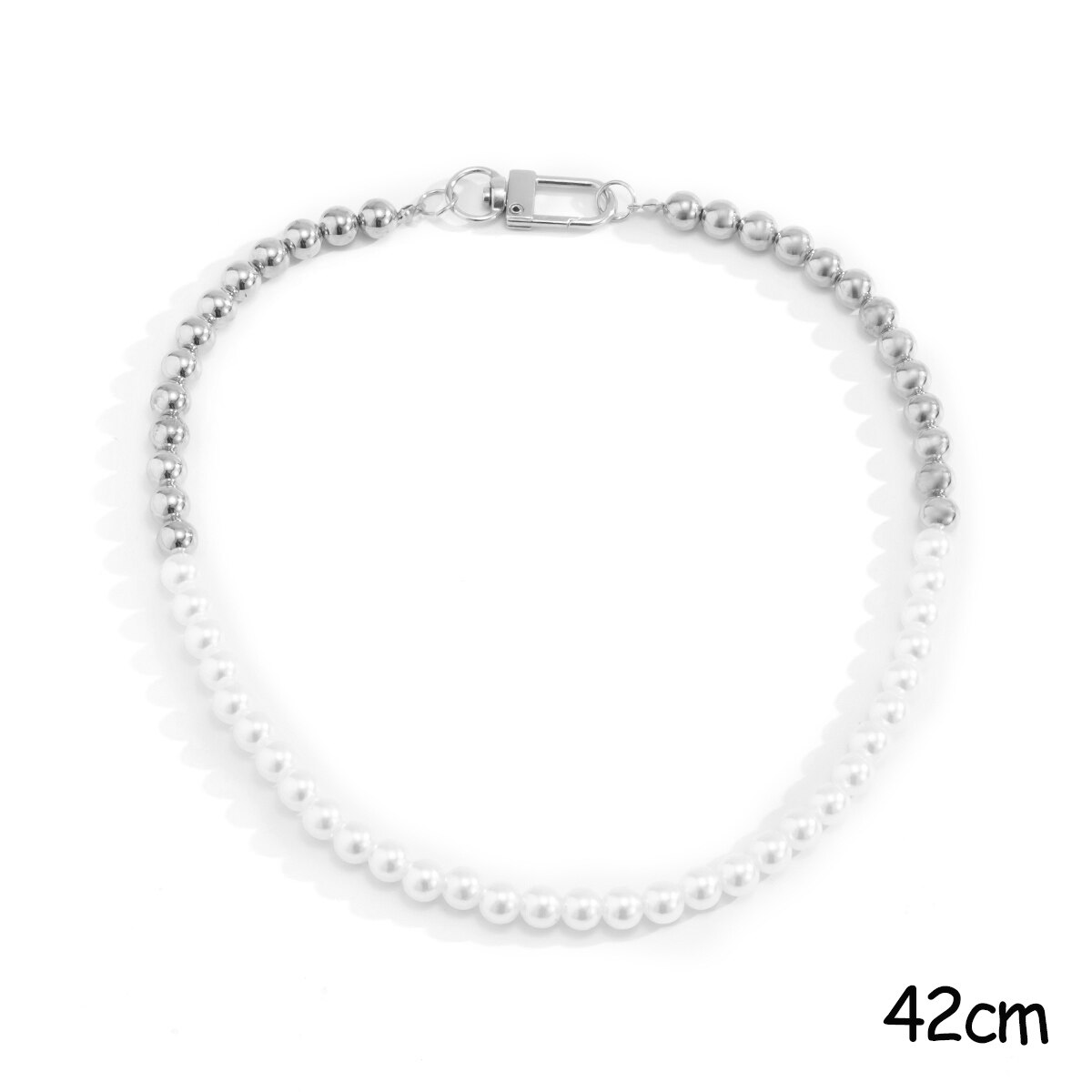 Ingesight. Z Koreaanse Elegante Imitatie Parel Choker Ketting Kraag Eenvoudige Minimalistische Sleutelbeen Ketting Kettingen Voor Vrouwen Sieraden: BK03749
