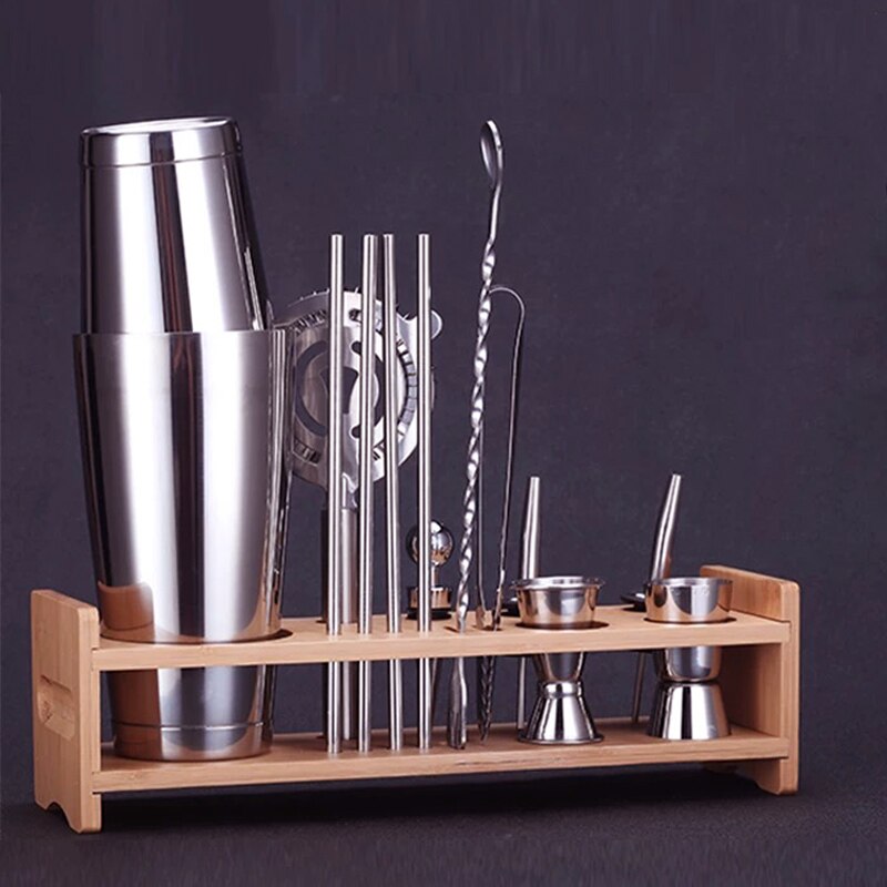 Bar Soul Cocktail Shaker Set Stainless Steel Bar Tools Bartender Tools Shaker Jigger Spoon Muddler Bartender Set