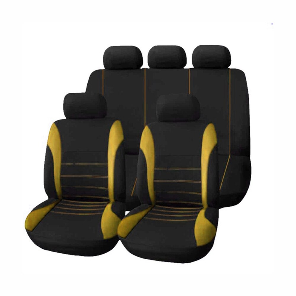 Funda de asiento de coche para chevrolet lacetti captiva, sonic spark cruze, accesorios, fundas niva aveo epica para asiento de vehículo: Amarillo
