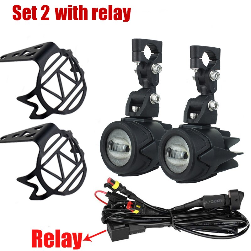 Koplamp hulpverlichting mistlamp montage voor bmw  r1200gs lc/adv  f800gs f750gs f650gs r1150gs motorfiets hoge helderheid: Set 2