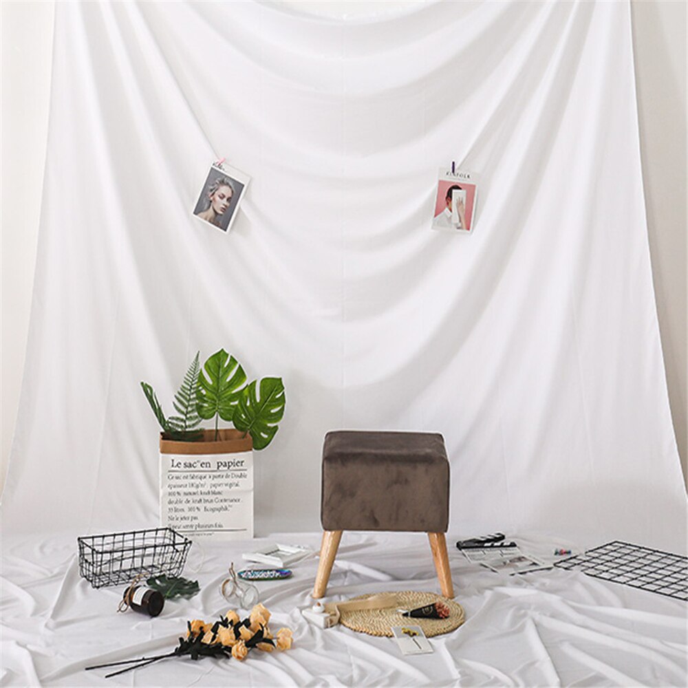 2x2.4m Photography Backdrop Cloth Studio Fotografia Backdrops White Tapestry Party Shooting Background Curtain Screen Life Shoot