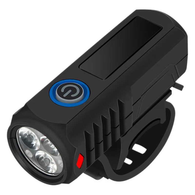 Superhelle LED-USB-Fahrradbeleuchtung für Höhle Außenbereich, wasserdichtes Fahrrad-Frontlicht + Rücklicht-einstellen, tragbare Fahrrad-Taschenlampe: Schwarz