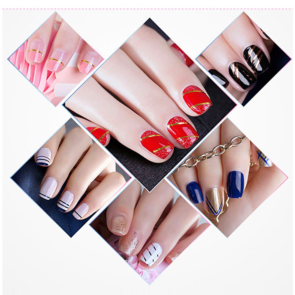 32 kleuren Nail Sticker Decals Striping Tape Lijnen Multicolor Rolls Striping Tape Line Nail Art Decoratie Sticker DIY Nail Tips