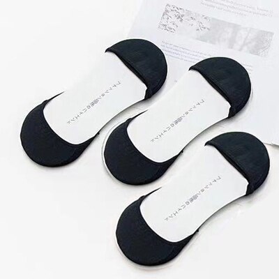 3/4/5 Paar Onzichtbare Boot Sokken Voor Zomer Anti Slip Siliconen No Show Sokken Voor Vrouwen Hoge hak Schoen Liner Sokken Chausette Femme: 3Pair -Style A