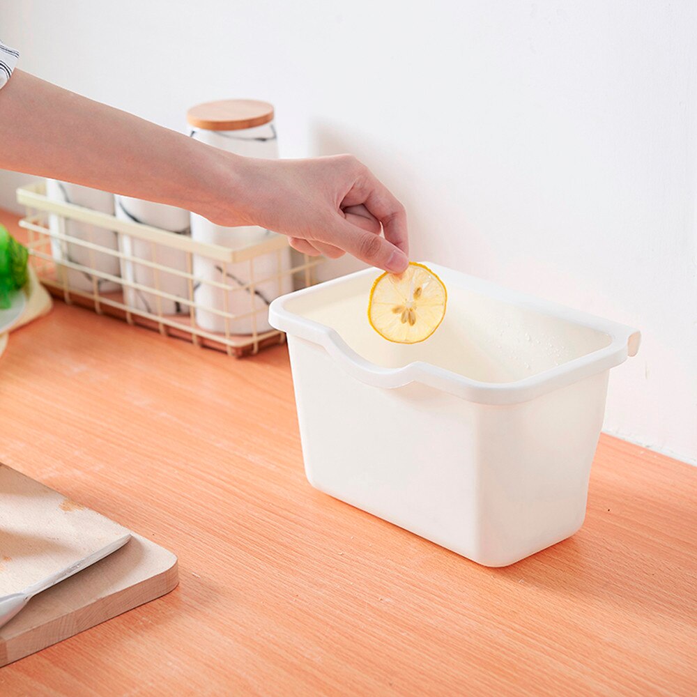 Kitchen Cabinet Door Hanging Trash Garbage Bin Can Rubbish Container Storage Box Cupboard Hanging Cans Garbage Organizer #5