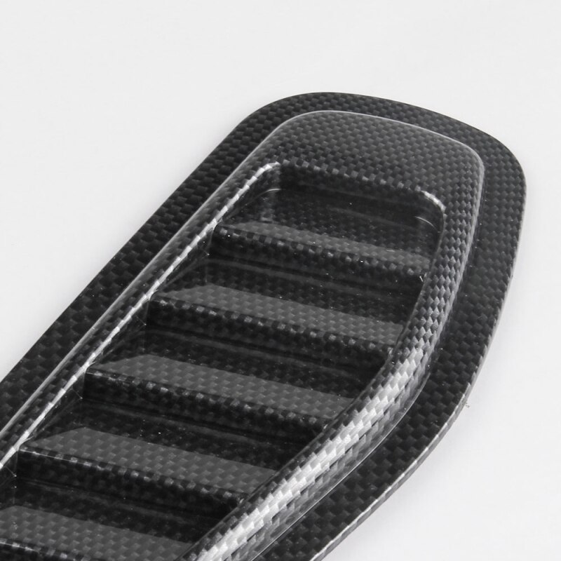 2 PCS Universal Car Decorative Sticker Air Flow Intake Scoop Bonnet Side Fender Vent Hood Set Protective Cover