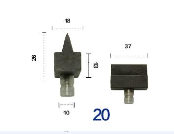 1pcs Hydraulic Cutter head SC-12 SC-16 SC-20 SC-22 SC-25 Hydraulic steel shear special head disconnection clamp blade: SC-20