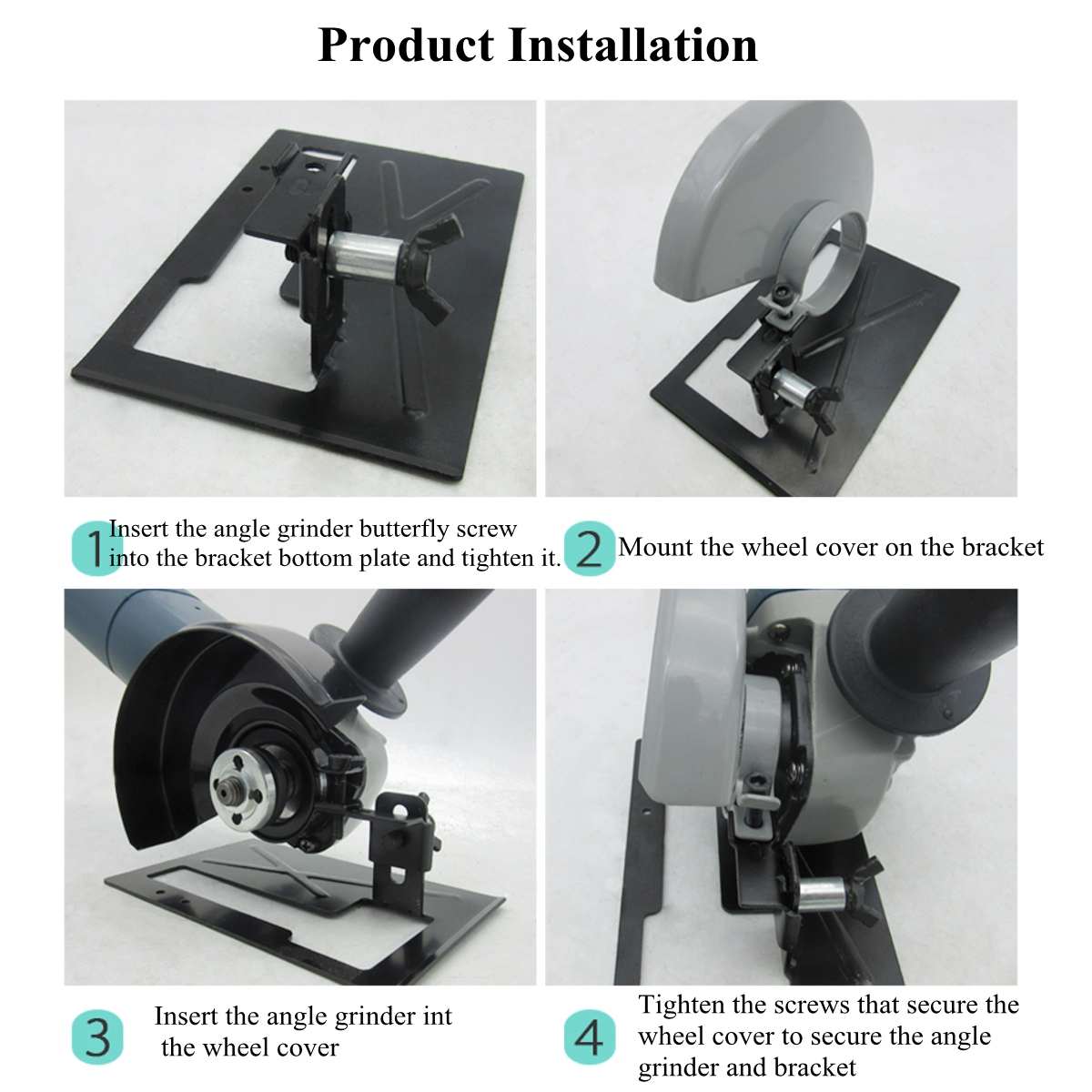 Angle Grinder Cutting Machine Lengthened Cutting Support Sand Holder + Protective Cover Woodworking DIY Portable Tool