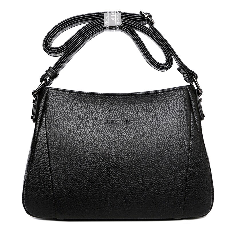Bolso de europea y americana para mujer, bandolera de piel suave minimalista para madres de mediana edad y personas mayores, M637