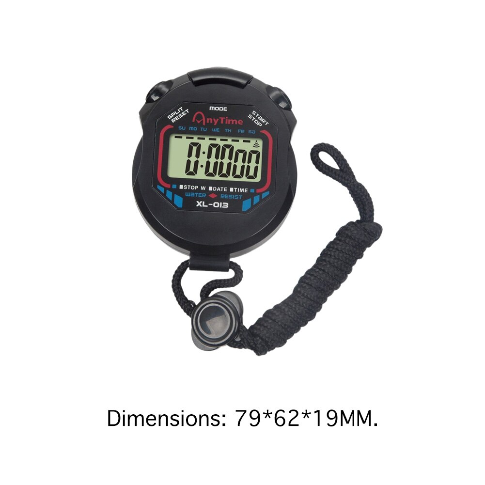 Digital Running Stopwatch Sports Timer Kitchen Cooking Shower Study Timing Count up Manual Electronic Countdown Home Gadgets