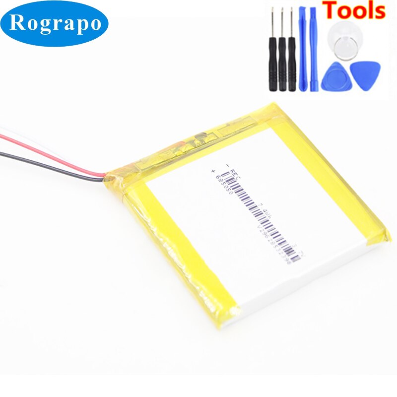 Akku für digimio  i50d dlp mini-projektor 2000 3.7v mah ersatzakku, 3- -adrig + werkzeug