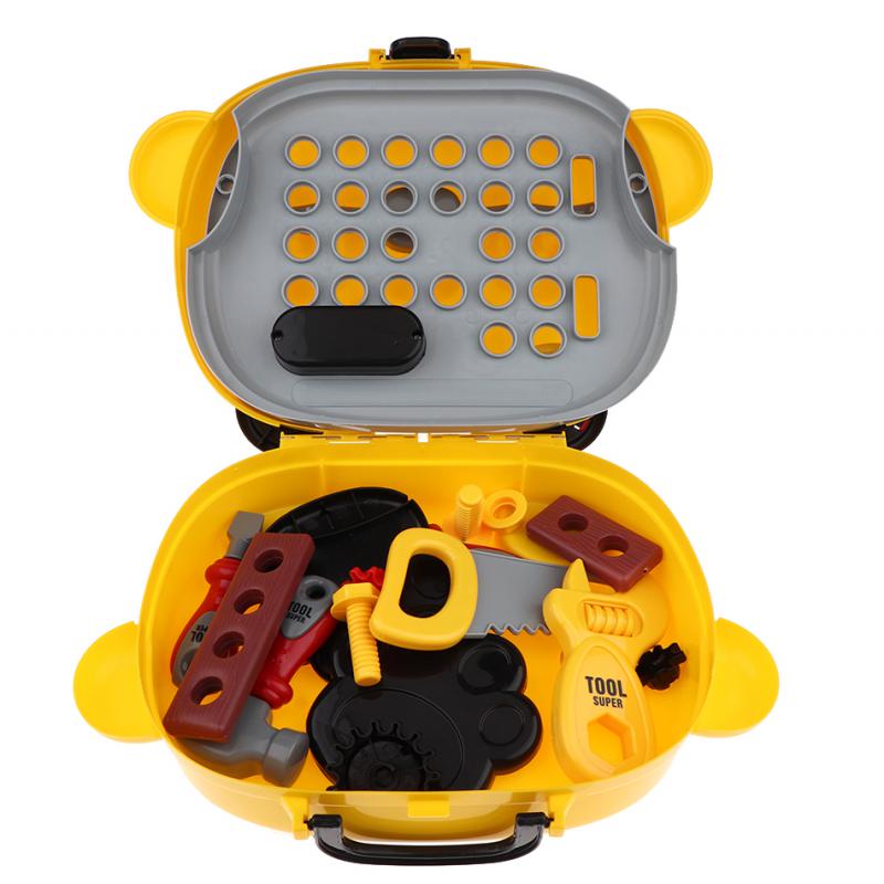 MagiDeal 14 Pieces Pretend Play Tools Box Set Toy for Kids Toddlers Boys