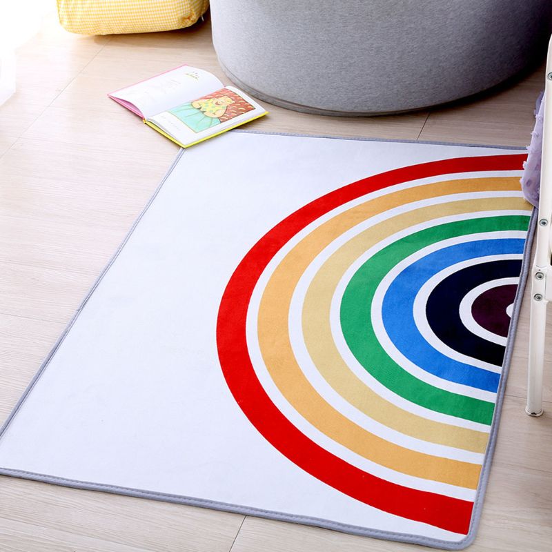2 Pcs Kids Room Rainbow Carpet Crawling Pad Non-slip Baby Play Mat Game Rug Children Hoom Nursery Decor J60B