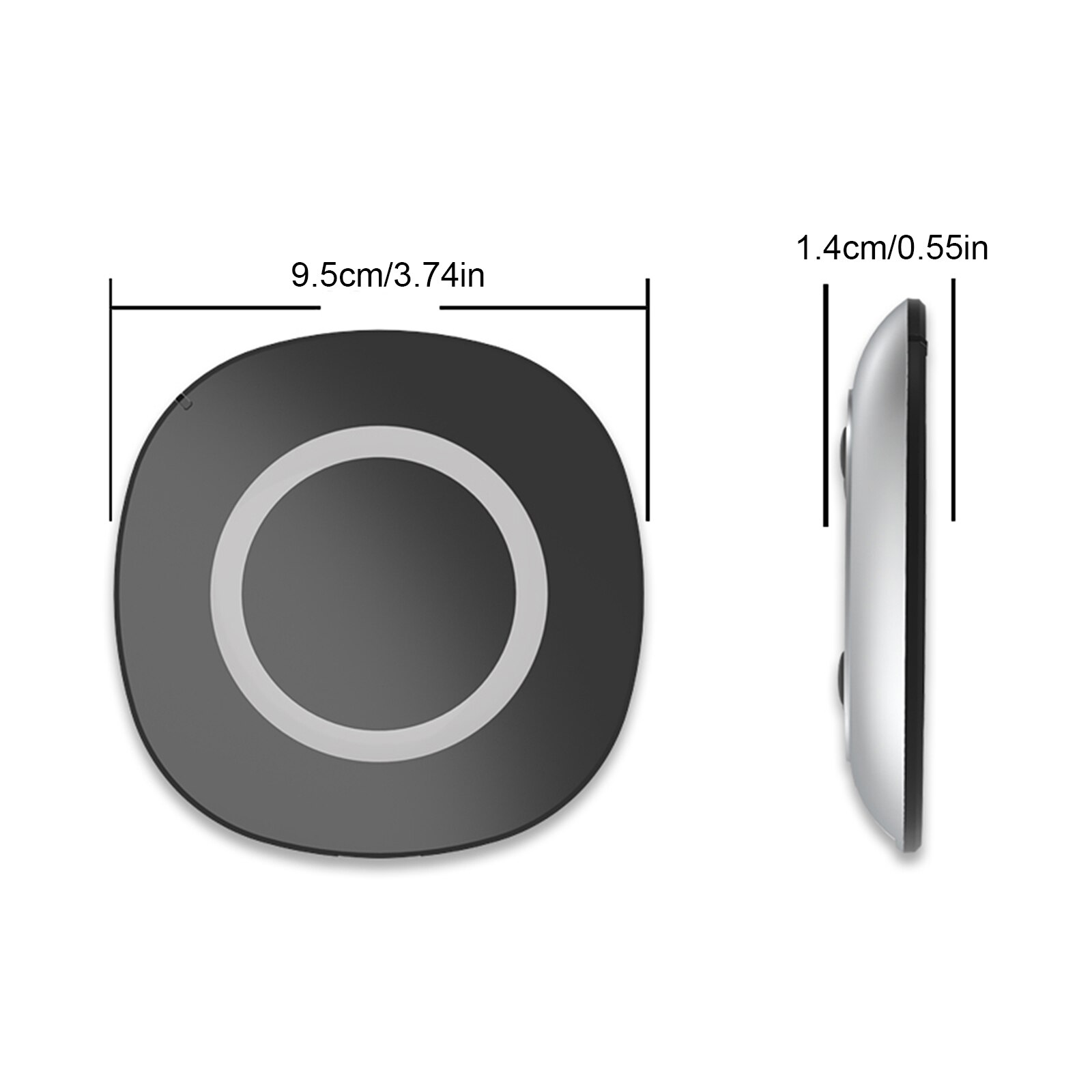 Mobile Phone Wireless Charger 10W Fast Charging Pad Automatic Power Off Qi Wireless Chargers Dock for Smartphones Universal