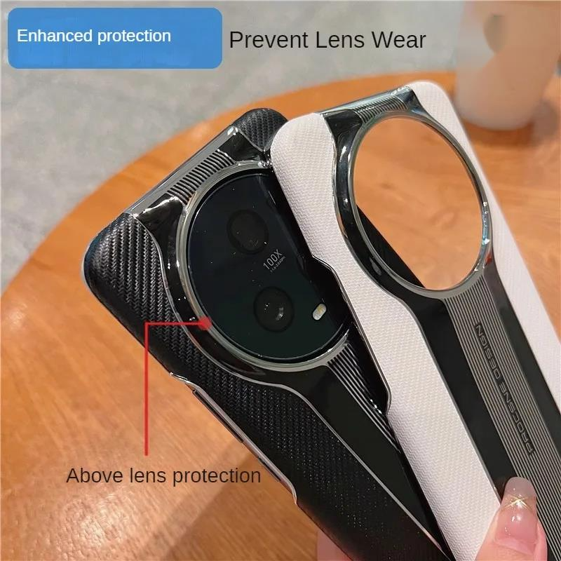 Para Funda Huawei Honor Magic 6 Pro Magic 6 5 3 4 7 pro Funda de teléfono Funda de cuero con textura de fibra de lujo a prueba de golpes