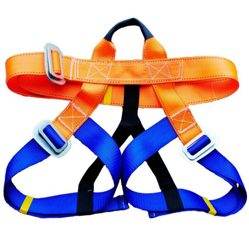 2m Polyester Safety Harness Adjustable Outdoor Rock Climbing Protective Safety Belt Aerial Work Rescue Harness Safety Rope