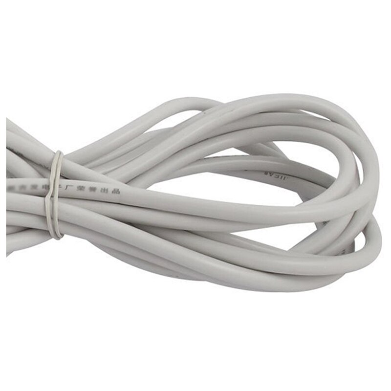 Cable Coaxial aéreo blindado con Cable macho a macho 5M 16,4 pies blanco