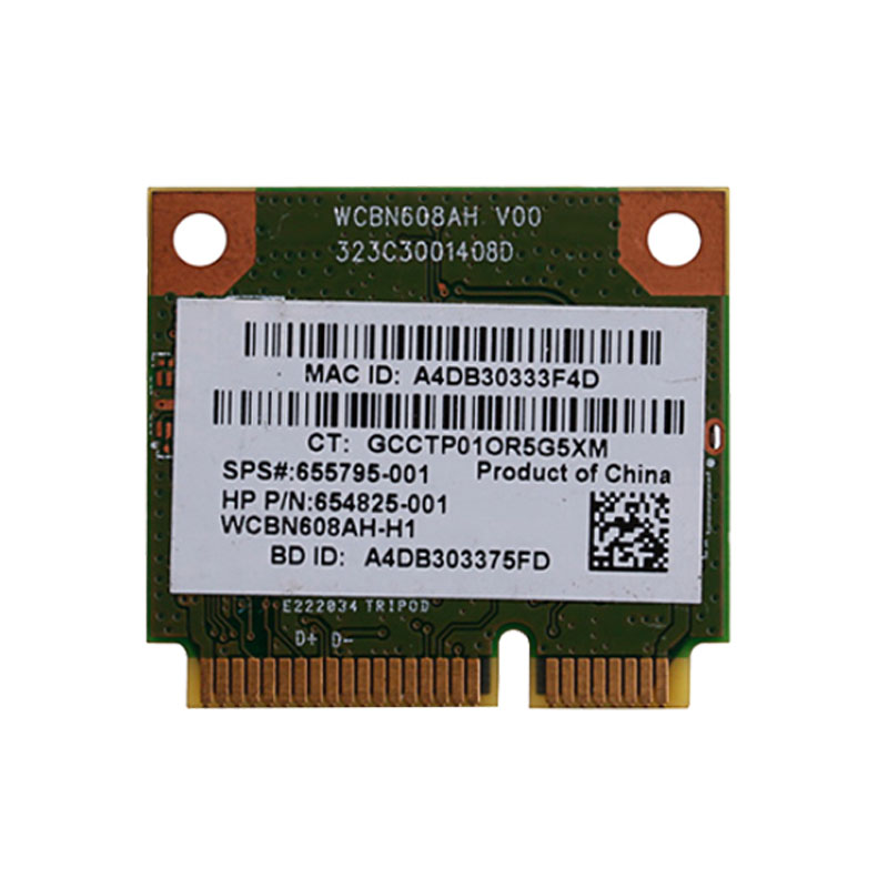 Atheros AR9485 AR5B225 Half Mini Pcie Draadloze 300M + BT4.0 Card 654825-001 655795-001 Voor Hp CQ43 CQ58 DV4 DV6 DV7 G4 G6 G7