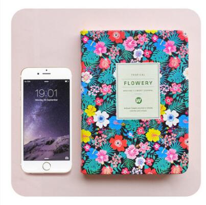 Schedule Weekly Planner Notebook Cute Little floral Flowers Notepad Hand book: A5 blue