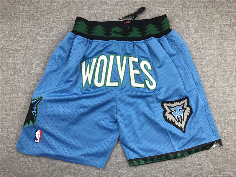 Nba Minnesota Timberwolves #21 Kevin Maurice Garnett Basketbal Shorts Retro Swingman Broek Gestikt Mesh Jogging Korte Broek