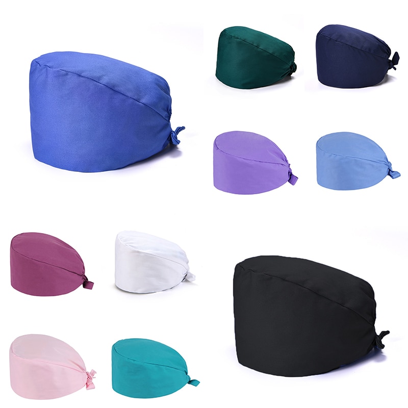 Casquettes solors en coton uni, chapeau de , respirant et ajustable pour hommes et femmes, chapeau de gommage pour laboratoire de beauté, animalerie