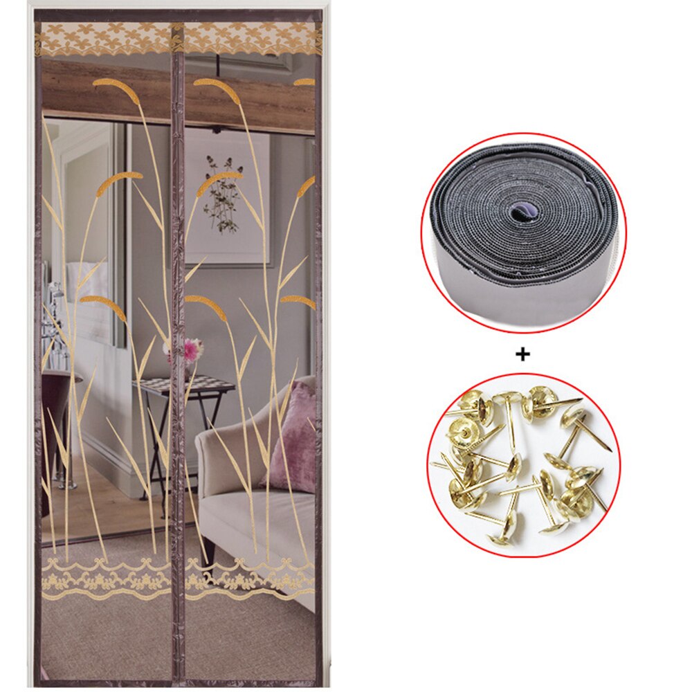Magneettiverkko verkkoovi velcro anti hyttysverho kesäkeittiö makuuhuone toimisto hyttysverkko kodin parannus: Tyyli e / 90 x 200