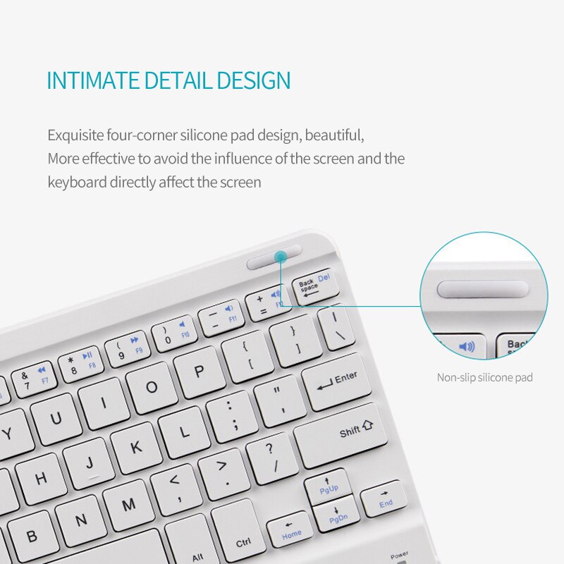Mini portátil sem fio backlight teclados bluetooth com touchpad universal para todos os 7-10 polegadas tablet para smartphones ipad