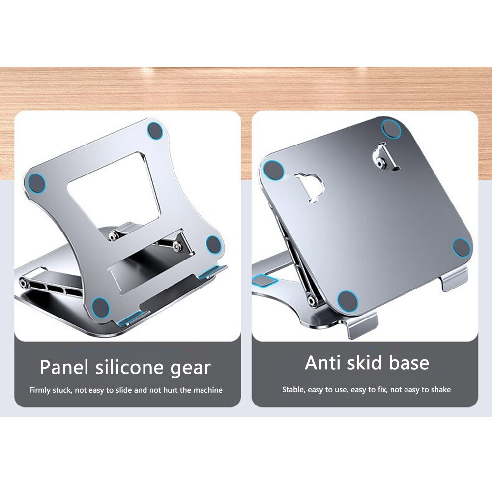 MC 515 Laptop Stand Adjustable Aluminum Alloy Laptop Tablet Stand Foldable Portable Notebook Cooling Bracket Desk Laptop Holder
