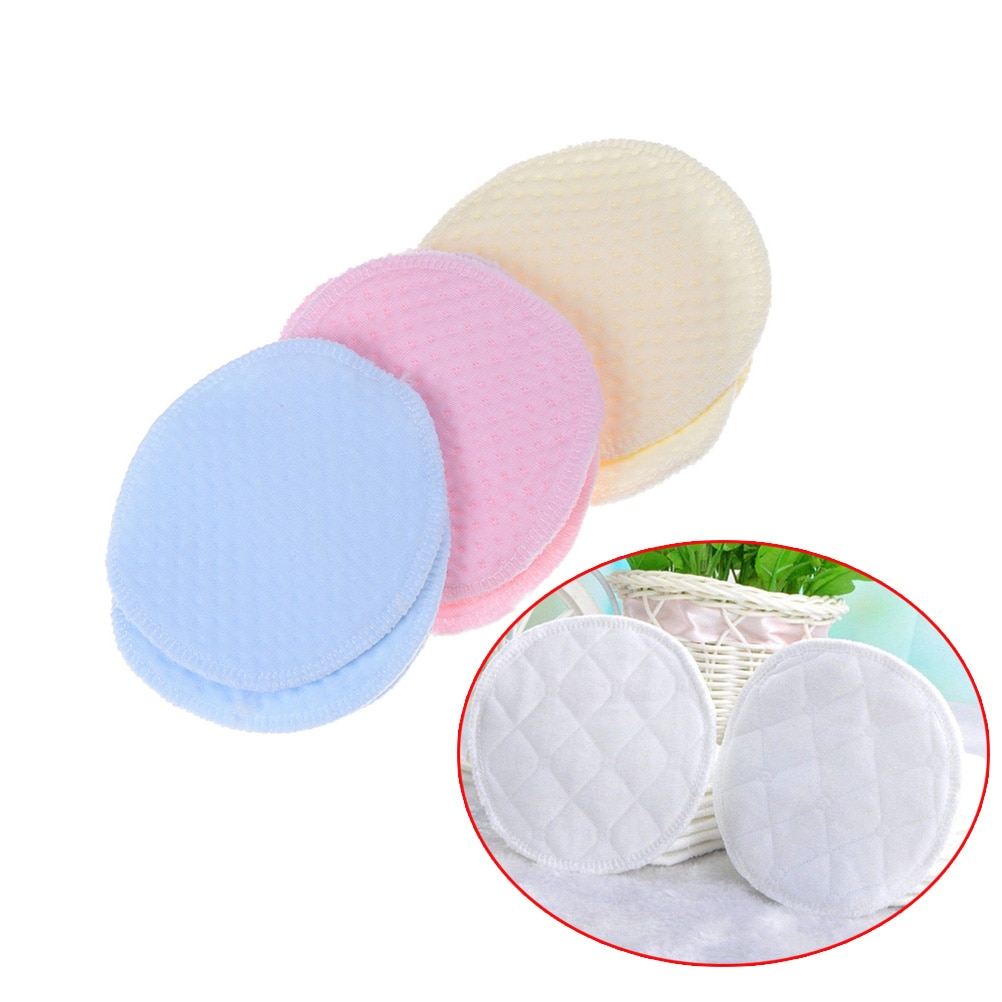 6Stck wiederverwendbar waschbar Sanft Baumwolle Saugfähigen Mama murmeln Baby Brust Fütterung Pflege Pads Bh Einsätze Lieferungen Zufällige farbe