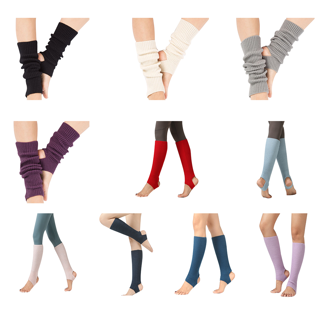 Calcetines largos sin pies para mujer, calentadores de piernas, Ballet, baile, otoño e invierno, 1 par
