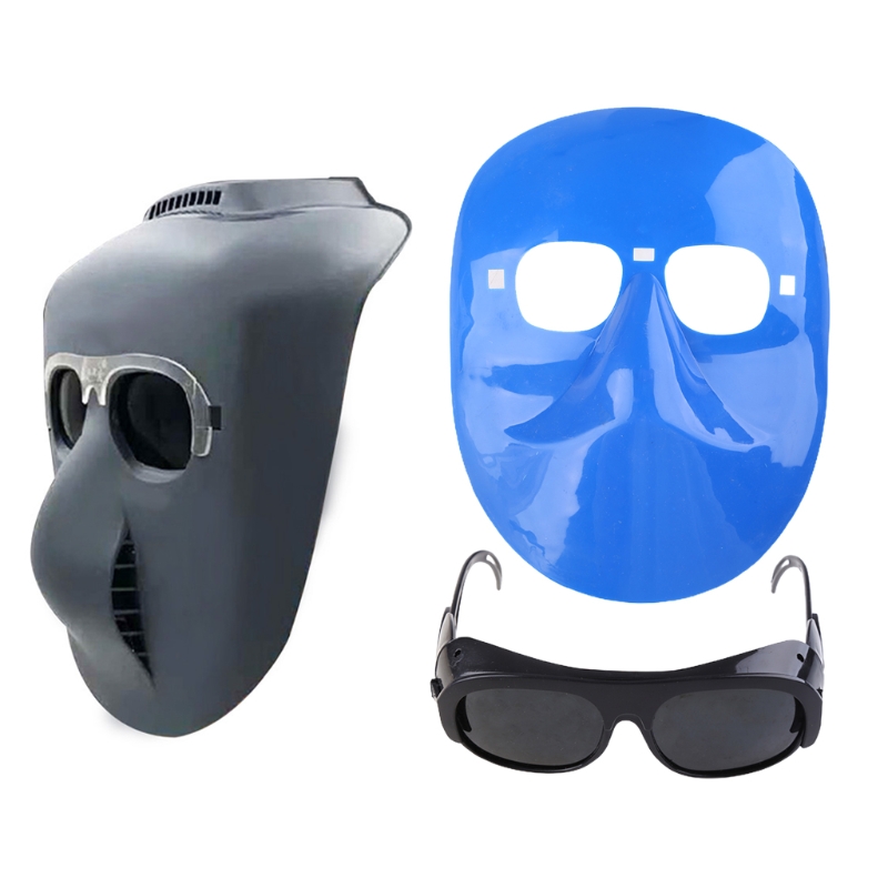 Welding Mask Elastic Band Head Wearable Half Helmet Argon Arc Cap Eyes Protecting Welders Face Shield Head Protector