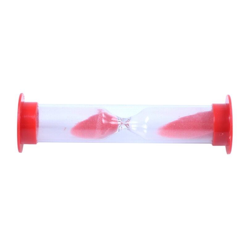 Plastic Rode Zandloper Timer Twee Minuut voor Kind Tanden Poetsen