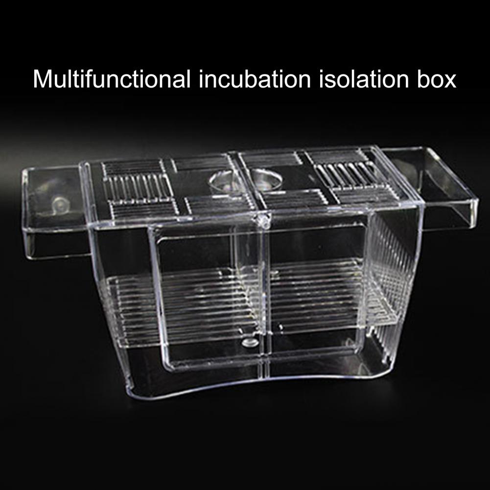 Plastic Durable Baby Fishes Shrimp Clownfish Breeding Box Self-floating Fish Isolation Box Eco-friendly for Guppy