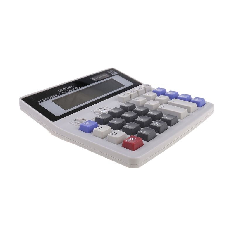 Standard Function Scientific Electronics Desktop Calculators, Dual Power, Big Button 12 Digit Large LCD Display, Handheld