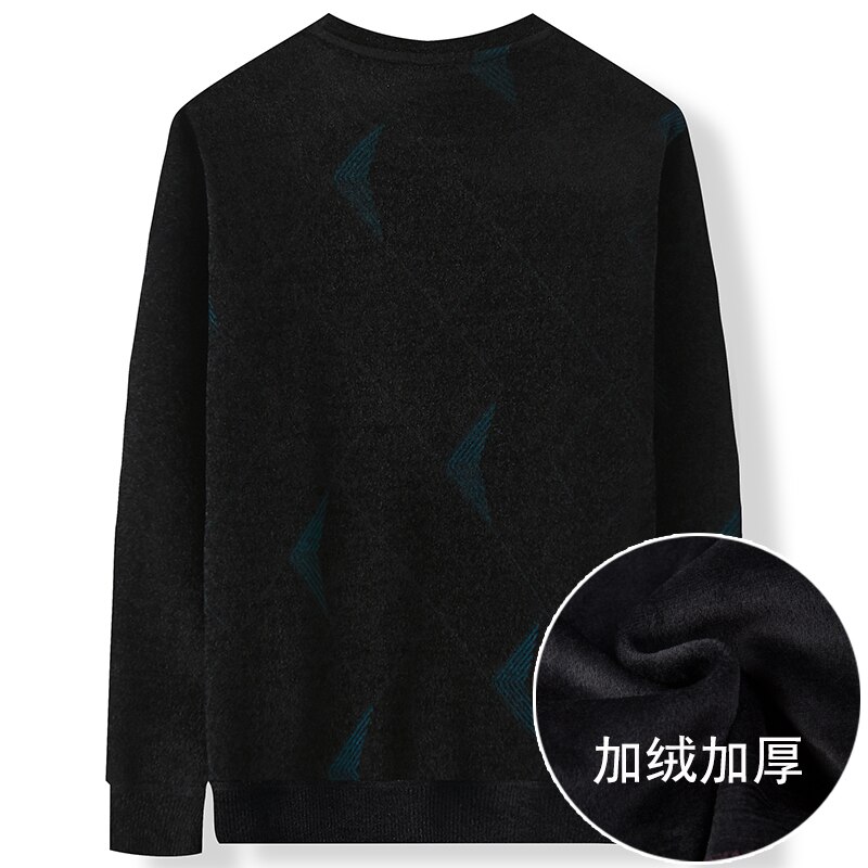 8XL 7XL 6XL Oversized Trui Mannen Winter Dikke Fleece Heren Trui Truien Mannelijke Losse Knitwear Zachte Warme Pull Homme