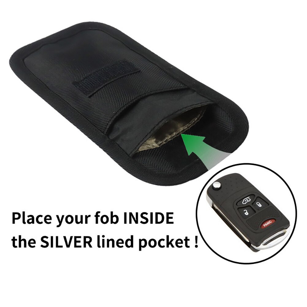 Car Key Signal Blocker Case Faraday Cage Fob Pouch Keyless RFID Blocking Bag Pouch Bags Key Wallets