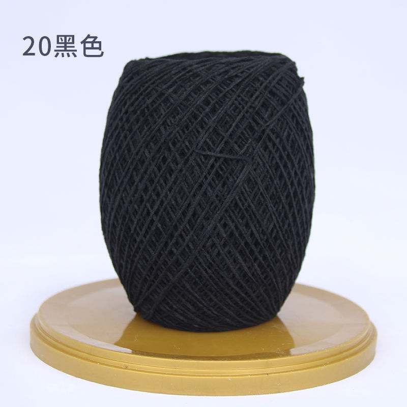 1mm Ultra feines Garn matt Chenille häkeln Hand gewebte Hütte zur Seite fahren Puppe Plüsch garn Milch Baumwollgarn zum Häkeln Chenille Wolle: Weiß