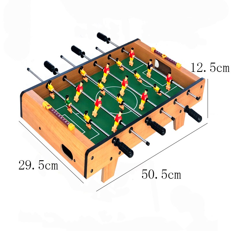 Wooden Table Soccer Table Mini 6-pole Table Soccer Machine Double Game Table Football outdoor games: Medium 4