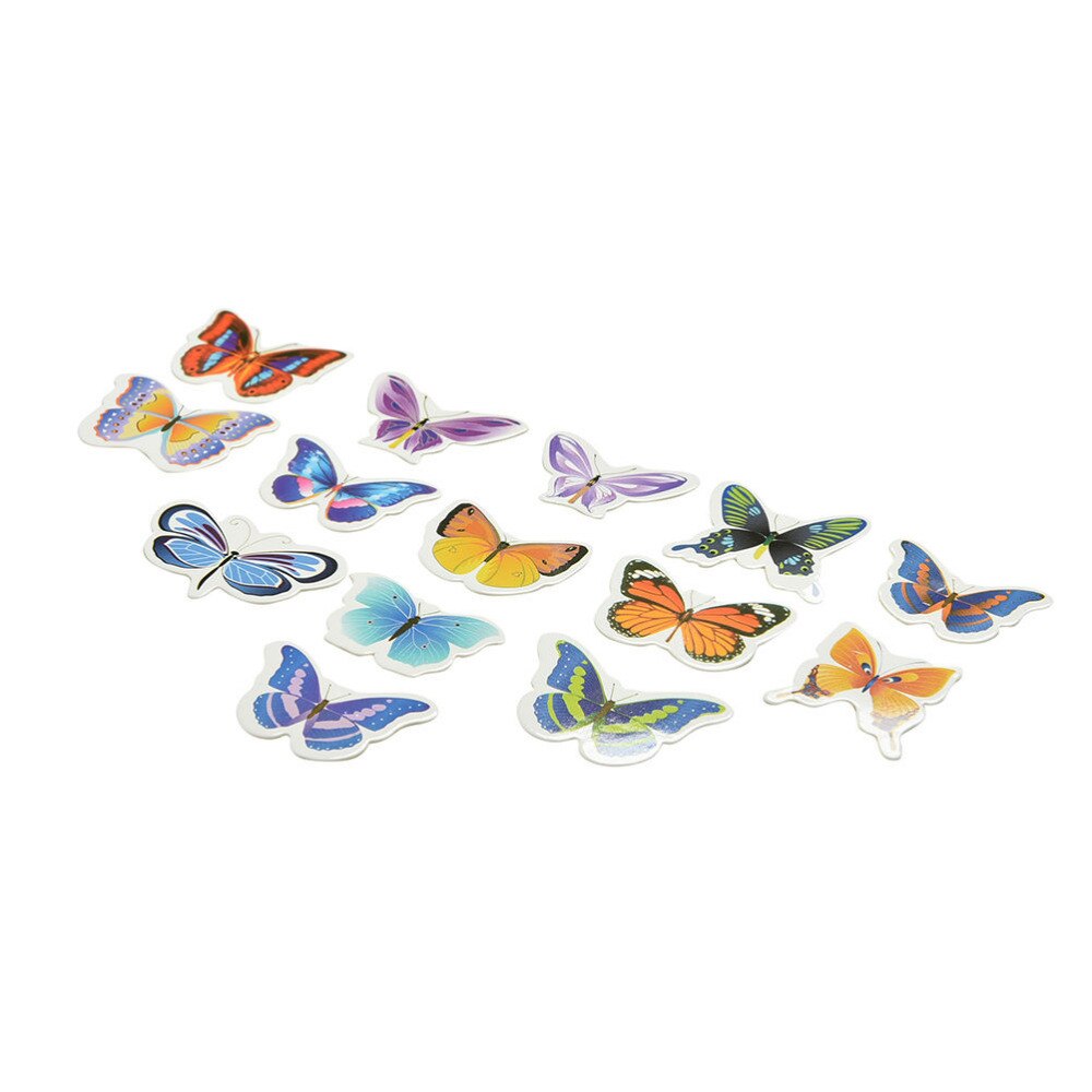 50 Uds. De mariposas para decoración de tartas, copos de arroz para cumpleaños y bodas