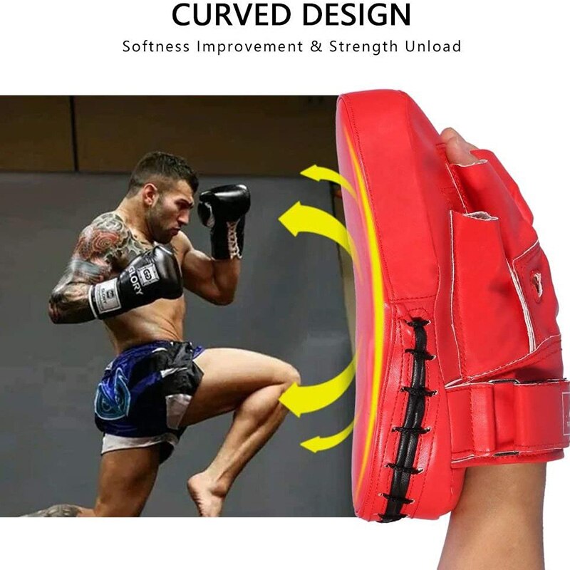 Arc Hand Target Fighting Sanda with Five Finger Target Muay Thai Boxing Target Boxing Foot Target Boxing Gloves