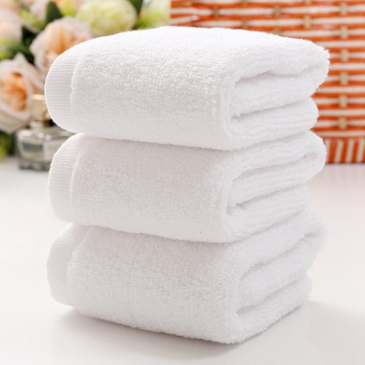 Lot de 10 serviettes pour le visage, bon marché, blanches, en coton, pour la cuisine, les jardins d&#39;enfants, les hôtels, les restaurants