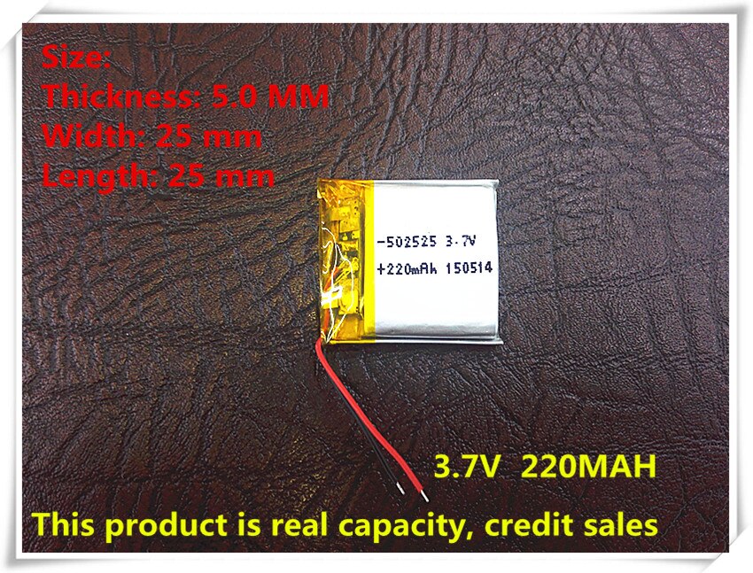 Freies -SD 502323 Kleine batterie Lipo batterie 3,7 v 220 mAh lithium-polymer-batterie 502525 für Intelligente geräte, bluetooth spea