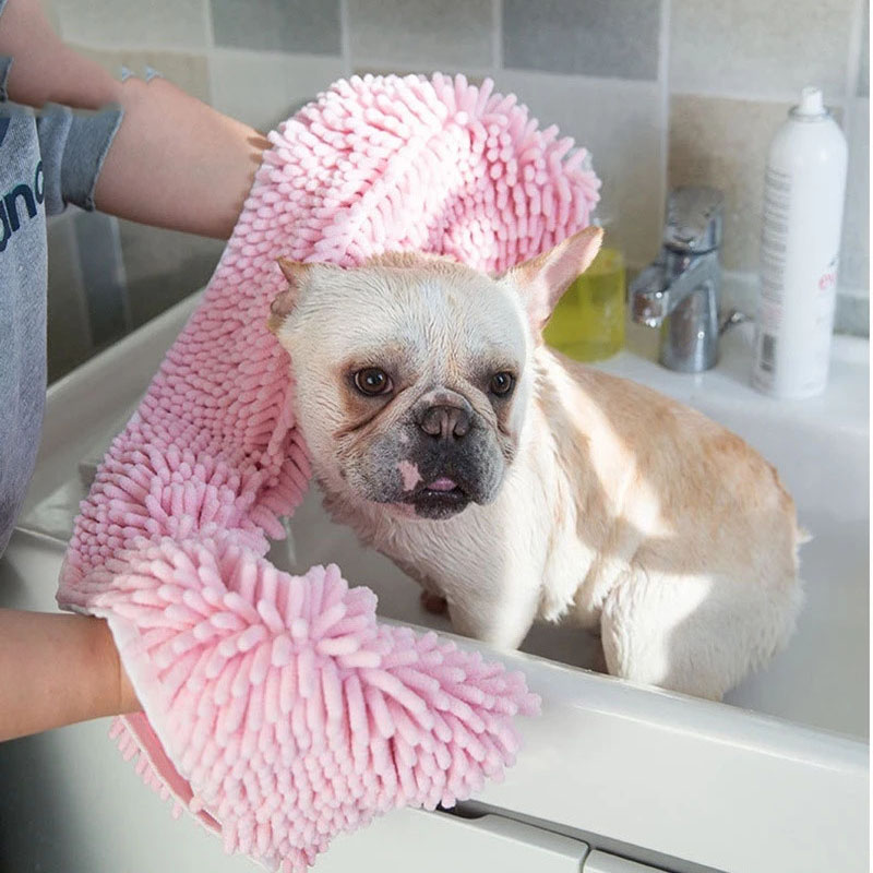 Pet Towel -Dog Towels Ultra Absorbent Quick Dry Pet Bath Towels,Microfiber Chenille, for Small, Medium, Large Dogs and Cats